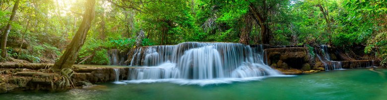 Фартук из стекла водопады (скинали)